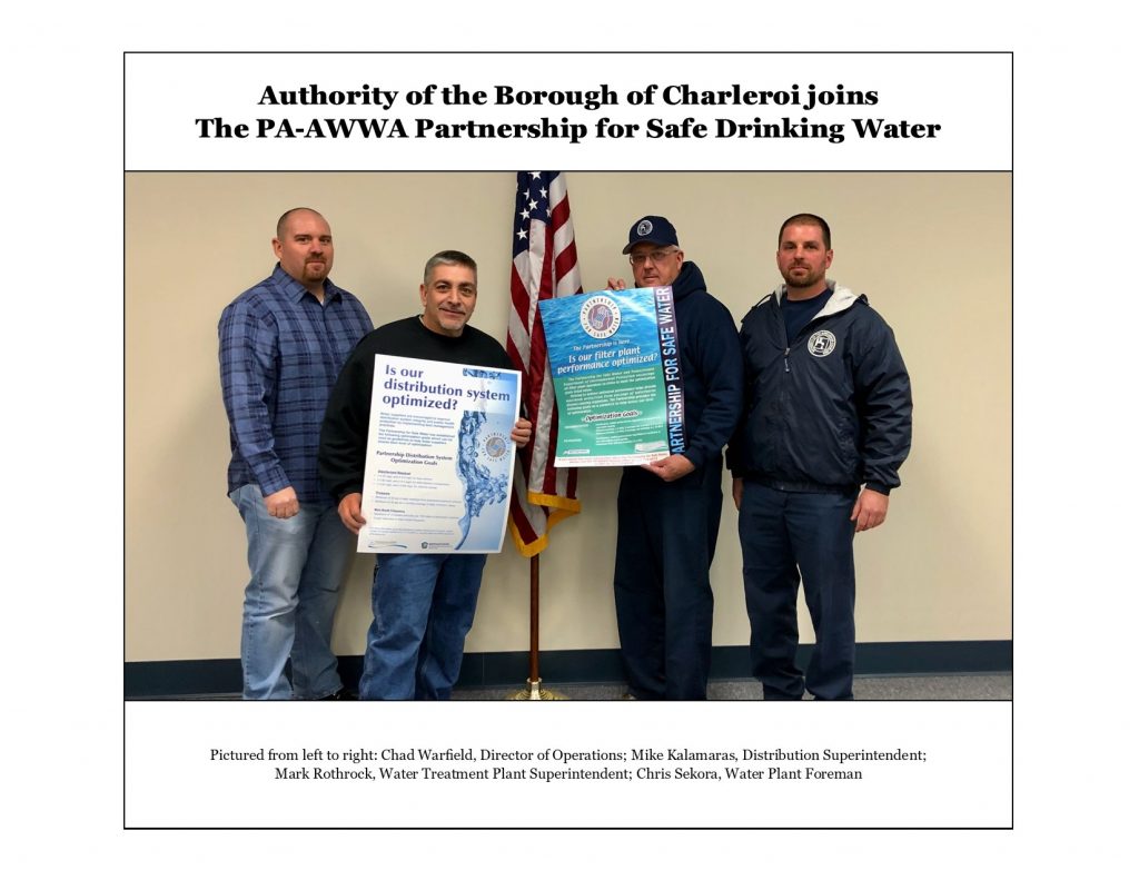 Partnership for Safe Water The Authority of the Borough of Charleroi